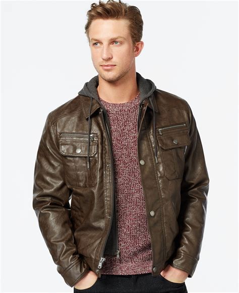 michael kors embroidered faux leather jacket|Michael Kors leather jacket men.